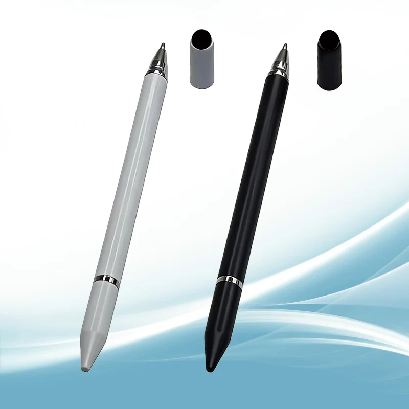 3 in 1(디스크 스타일러스 펜슬 & 볼펜 & 고무 팁) 모든 스마트폰용 범용 스타일러스 펜 드로잉 정전식 터치 스크린