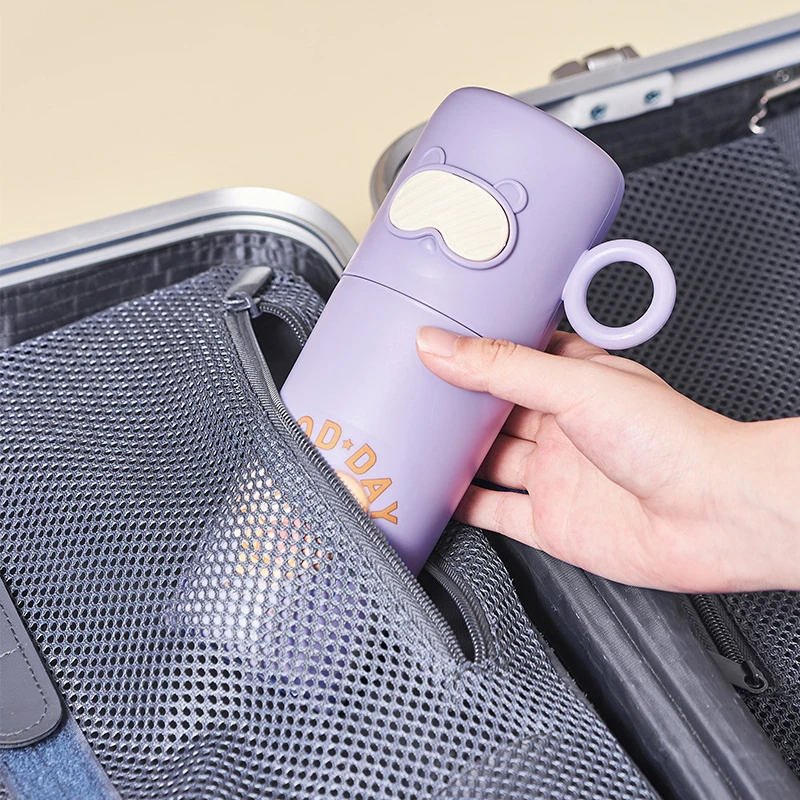 창의적인 작은 너구리 세면컵 가정용 여행용 칫솔통 휴대용 귀여운 안경 곰 칫솔통