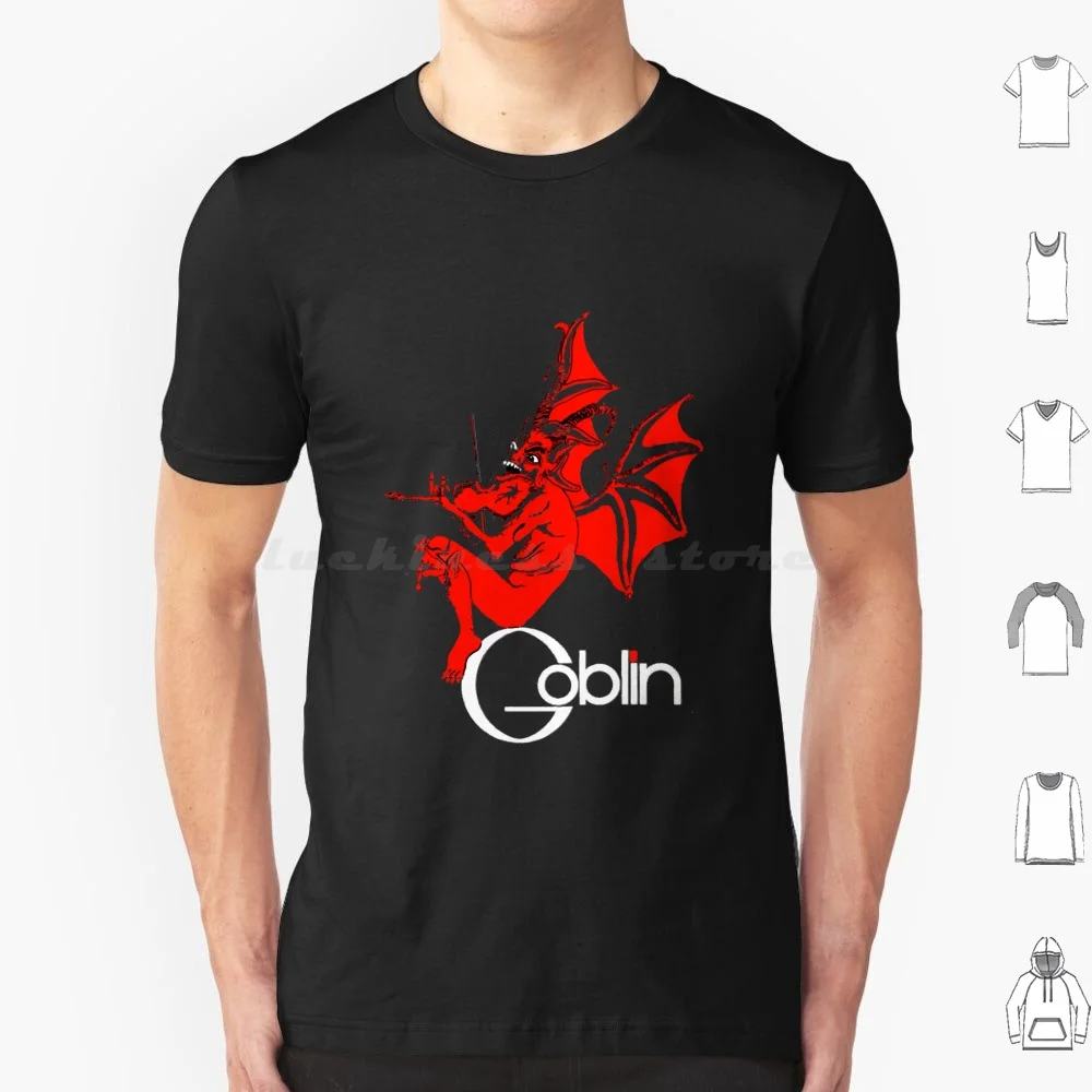 Goblin Suspiria Red Art T Shirt 6Xl Cotton Cool Tee Suspiria Supernatural Horror Giallo Film 1977 Blood Dario Goblin