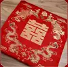 2xChinese Vietnamese Wedding Tea Ceremony Red Double Happiness Dragon Phoenix Kneeling Cushion Pad Red Double Happiness Pad 5