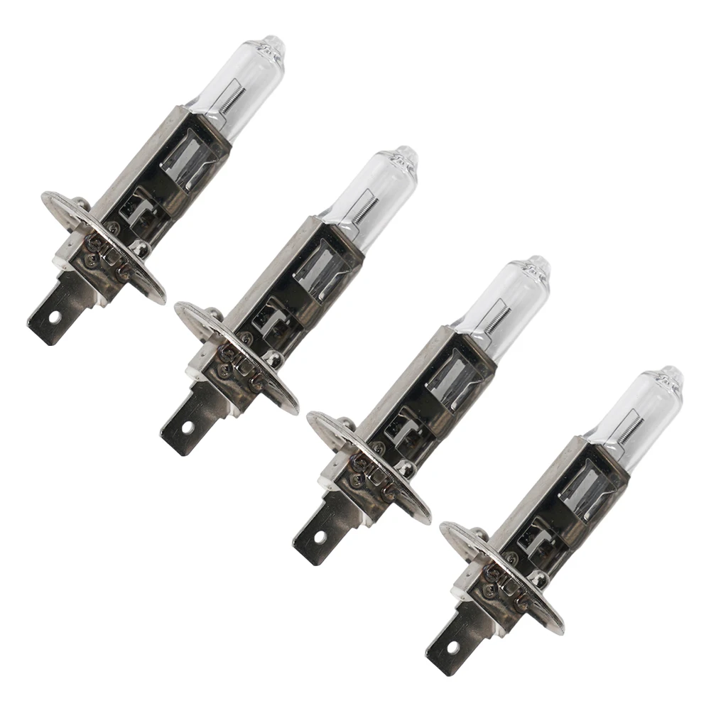 

Halogen Headlight Headlights 12V 6000K Bulb 55W 2000LM 4pcs Aluminum Alloy Auto Light H1 Universal White Lamp High/Low Beam