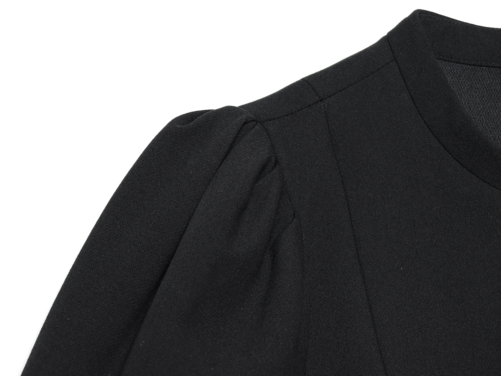 KONDALA Damen Freizeitkleid mit Puffärmeln Elegantes Schickes Date-Kurzkleid 2026 Neue Frühling-Sommer-Mode Damen Schlichtes Schlankes Kleid – Detail 5