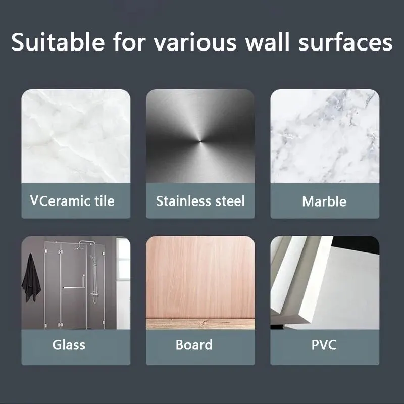 Multi-Purpose Transparent Wall Hooks Double-sided Adhesive Waterproof Clothes Hats Towel Kitchen Bath Door