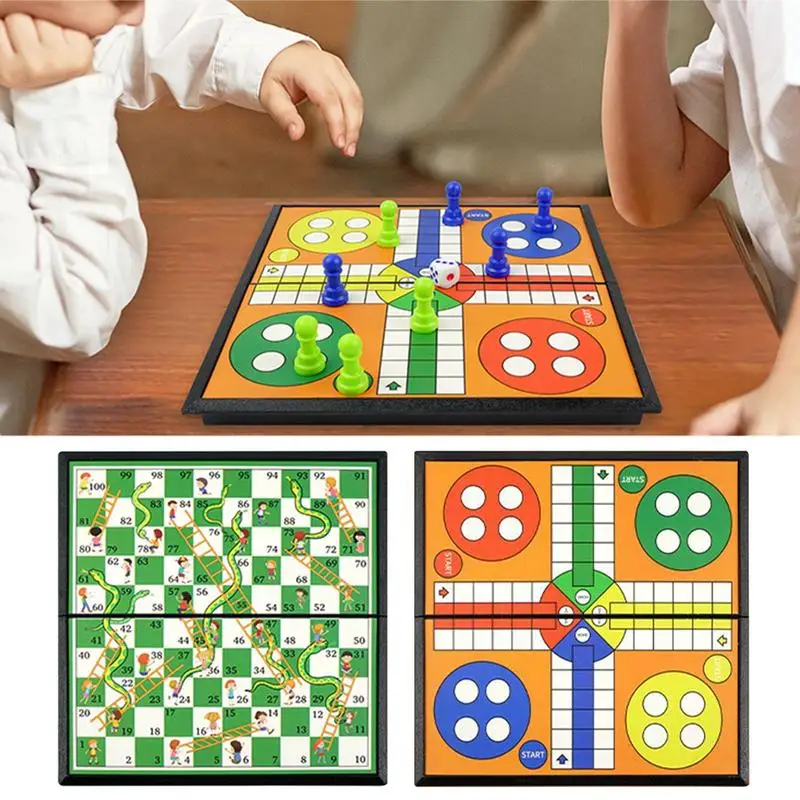 Portable Chess Set Stable Foldable For Kids Non Magnetic Educational Board Games Toys For Boys Girls