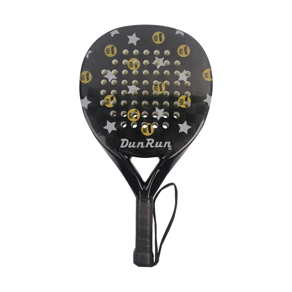 

High quality personalized 18K carbon fiber cushion frame beginner's new product carbon fiber racket hole ball racket Pickleball