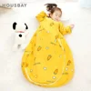 Sleeping Bag For Children 2.5Tog Baby Sleeping Bag Winter Thick Detachable Sleeves Anti-Kick Blanket Infant Quilt Sleepwear 1