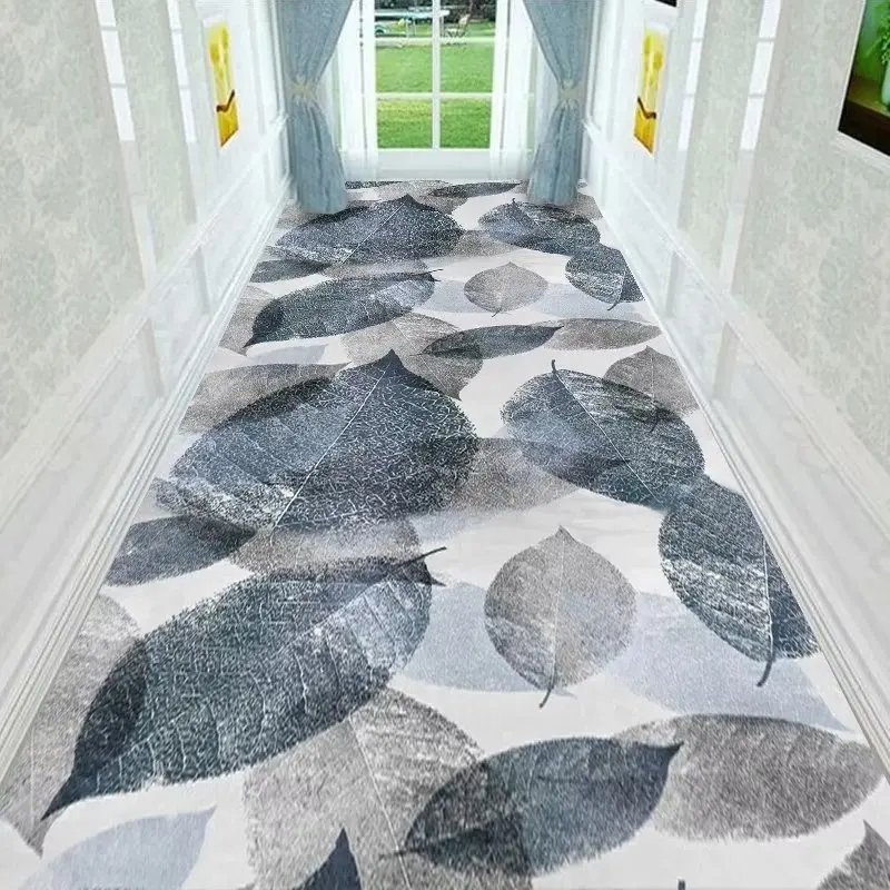 Modern Fashion Household Long Corridor Carpet Runner Home Decoration Hotel Hallway Rug Washable Villa Stairway Mats Customizable 4