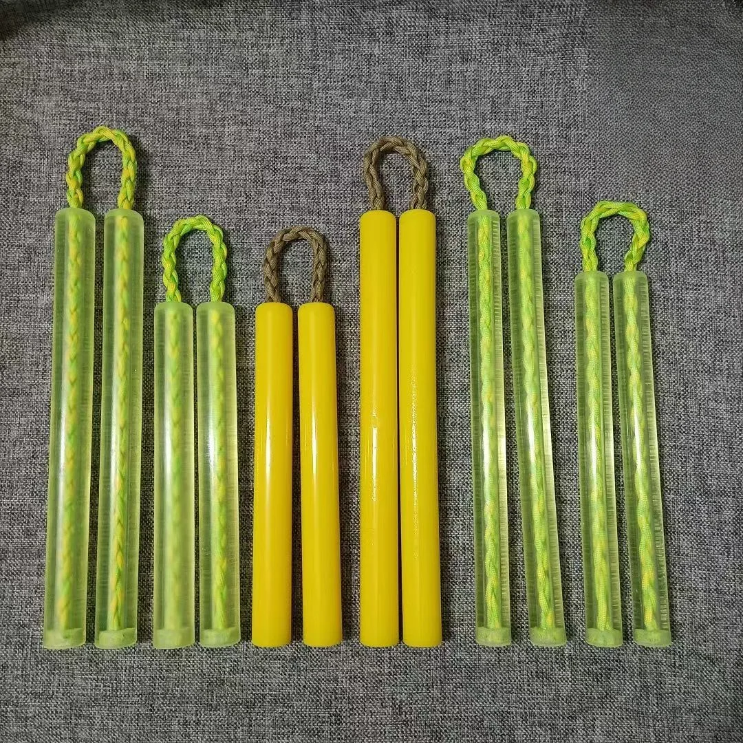 

New Transparent Beef Tendon Nunchaku Power Practice Nunchaku Durable Training Stick Nylon Car Self-Defense Nunchucks