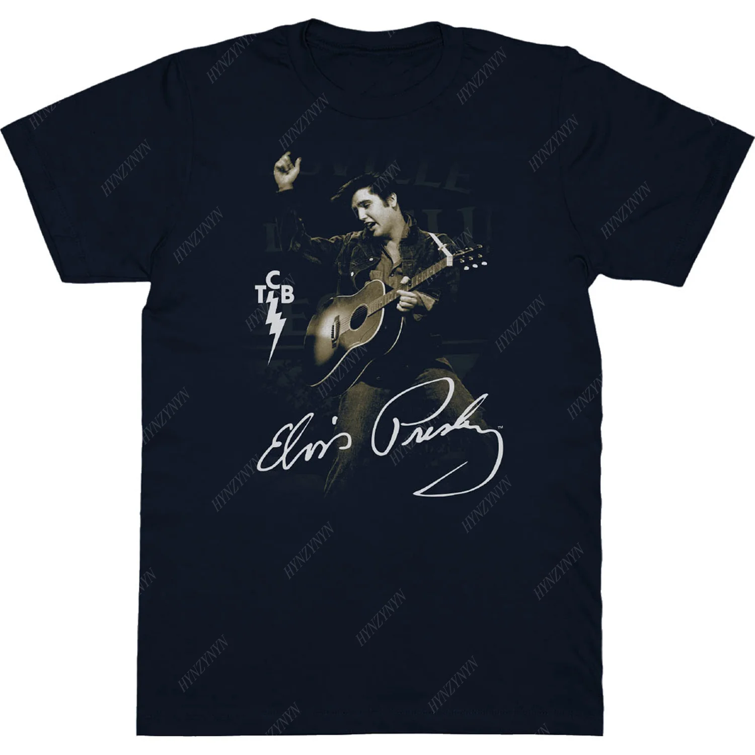 Retro Tops U.S. Rock Style Classic Short-sleeve T-shirt Elvis Streetwear Oversized Tee v neck t shirt cotton t shirt t shirt