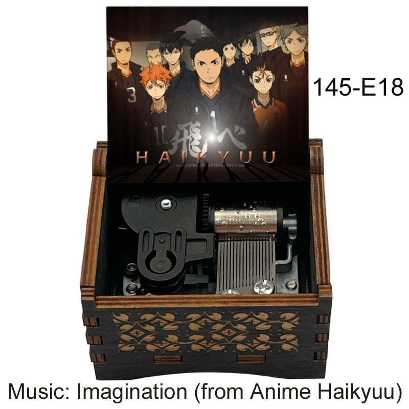 Music imagination anime Haikyuu Opening music Wood mechanical Music Box Friends kids birthday New year Christmas gift