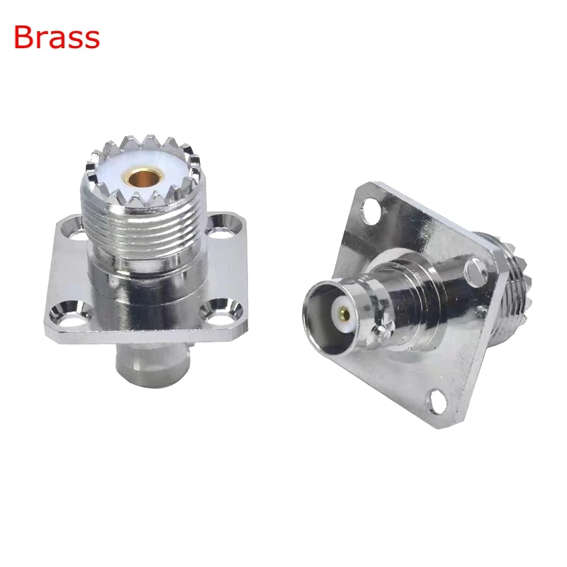 1pcs So239 Sl16 Uhf Female To Q9 Bnc Female 4hole Flange Connector Q9