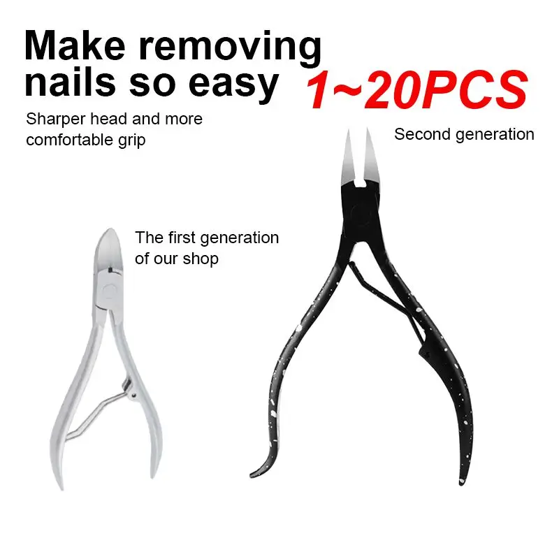 

1~20PCS Black Toenail Ingrown Nail Art Cuticle Nipper Clipper Edge Cutter Manicure Scissor Plier Tool Pedicure Dead Skin Remover