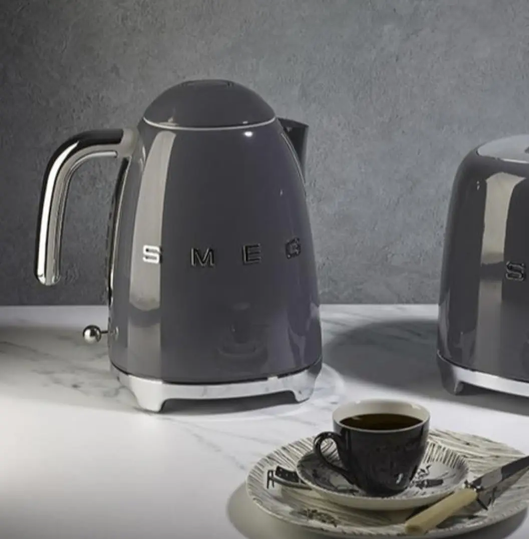 50's Retro Style 7 Cup Electric Kettle, Slate Grey KLF03GRUS
