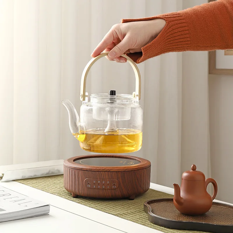 800W Electric Ceramic Stove Home Tea Making Machine Timed Coffee/Tea Hot Plates Multi-function Around Stove Make Tea Machine 3