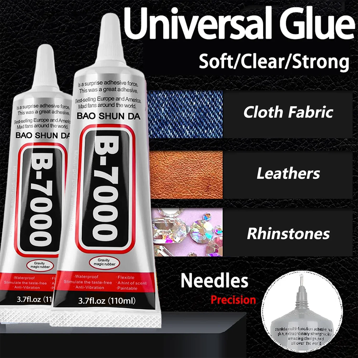 Multi-Purpose Precision Adhesive for Jewelry, Crafts, and Repairs - Waterproof and Transparent