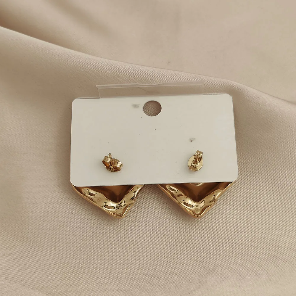 أقراط من الفولاذ المقاوم للصدأ مطلية بالذهب من المينا الملونة الإبداعية، أقراط نسائية مقاومة للماء وخالية من الصدأ، مجوهرات الحفلات