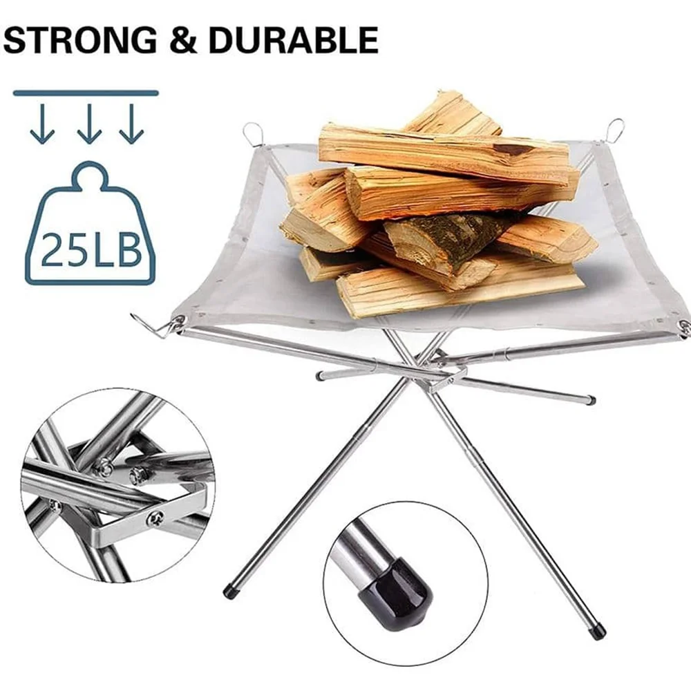 Portable Camping Fire Pit Grill 4