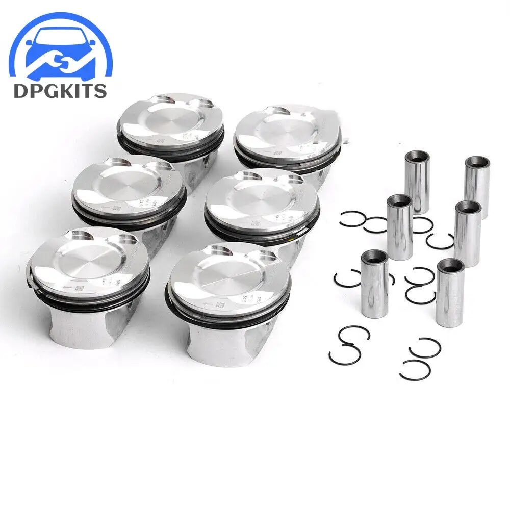 6pcs 11257564335 11257559434 Pistons Rings Set Φ85mm For BMW E90 E91