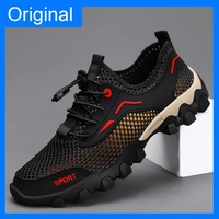 Chaussures de marche pour hommes, chaussures d'été à semelles souples, antidérapantes, légères, pour camping et randonnée, en maille respirante, chaussures décontractées polyvalentes 5