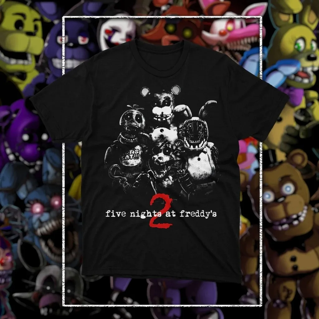 Vintage Inspired Five Nights at Freddy's Graphic T-Shirt - Unisex Crew Neck Cotton Tee