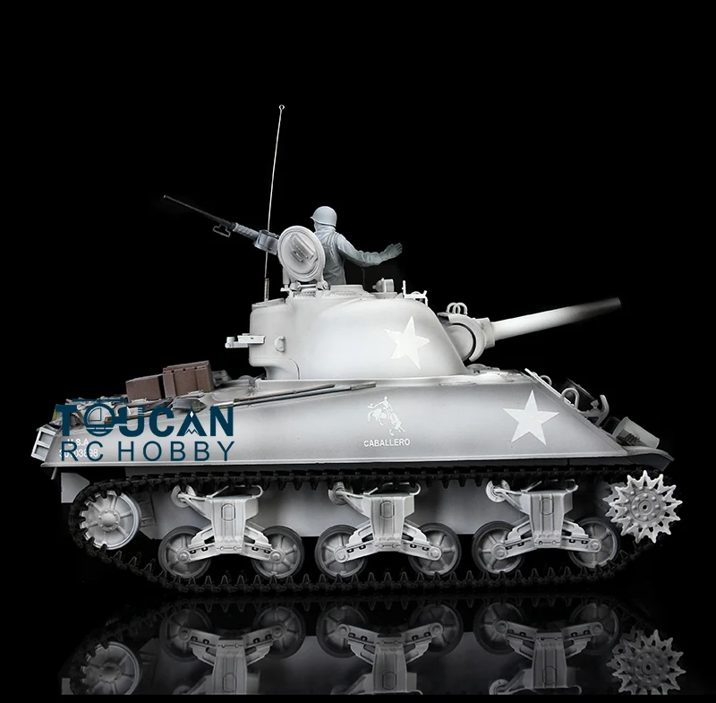 Heng Long RC Tank 1/16 7.0 FPV Plastic Ver Sherman 3898 360° Turret Barrel Recoil Battle Against Smoke Effect Toys TH17690-SMT7 2