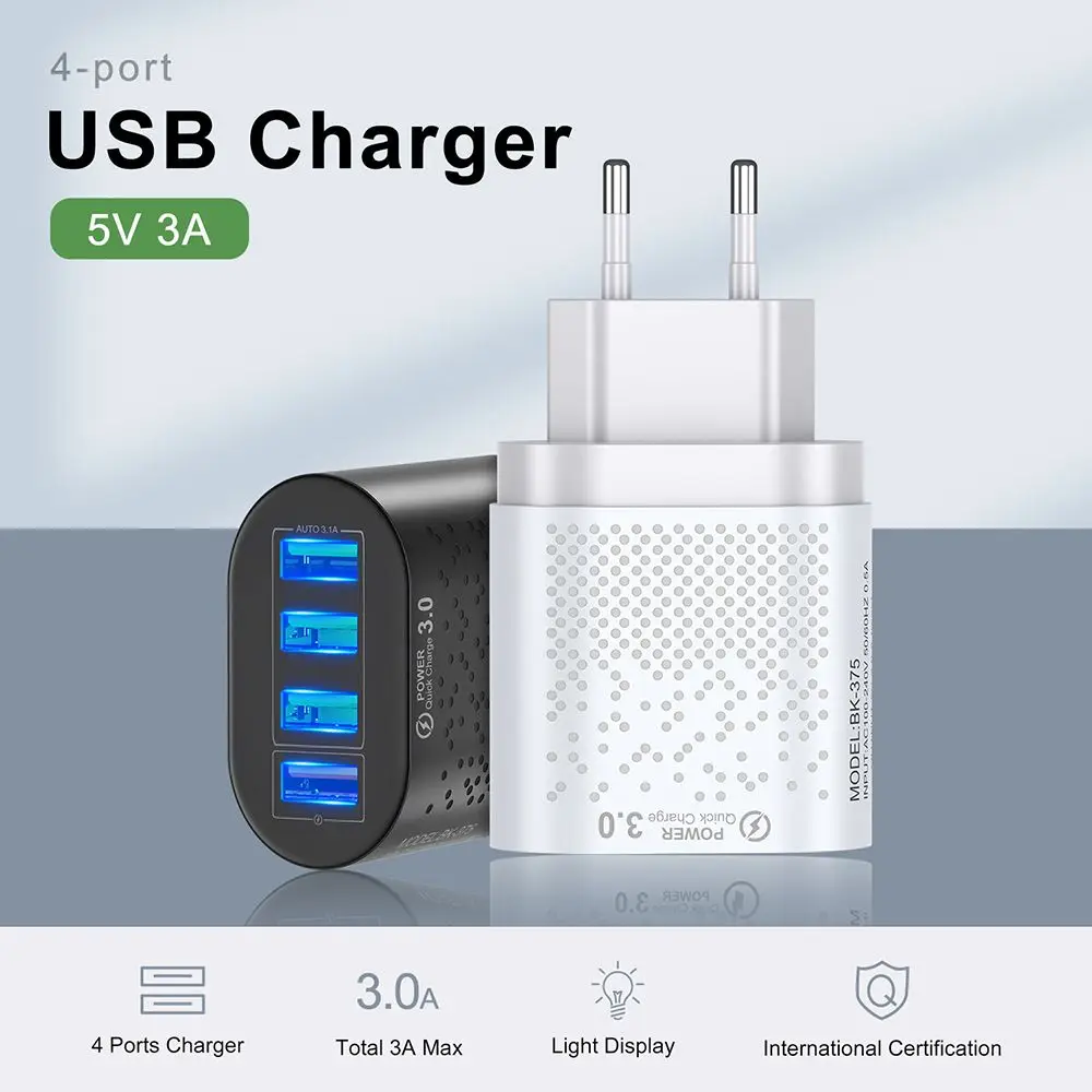 4 USB Ʈ   5V 3A  , EU ̱ ÷, ޴  , ޴ ׼