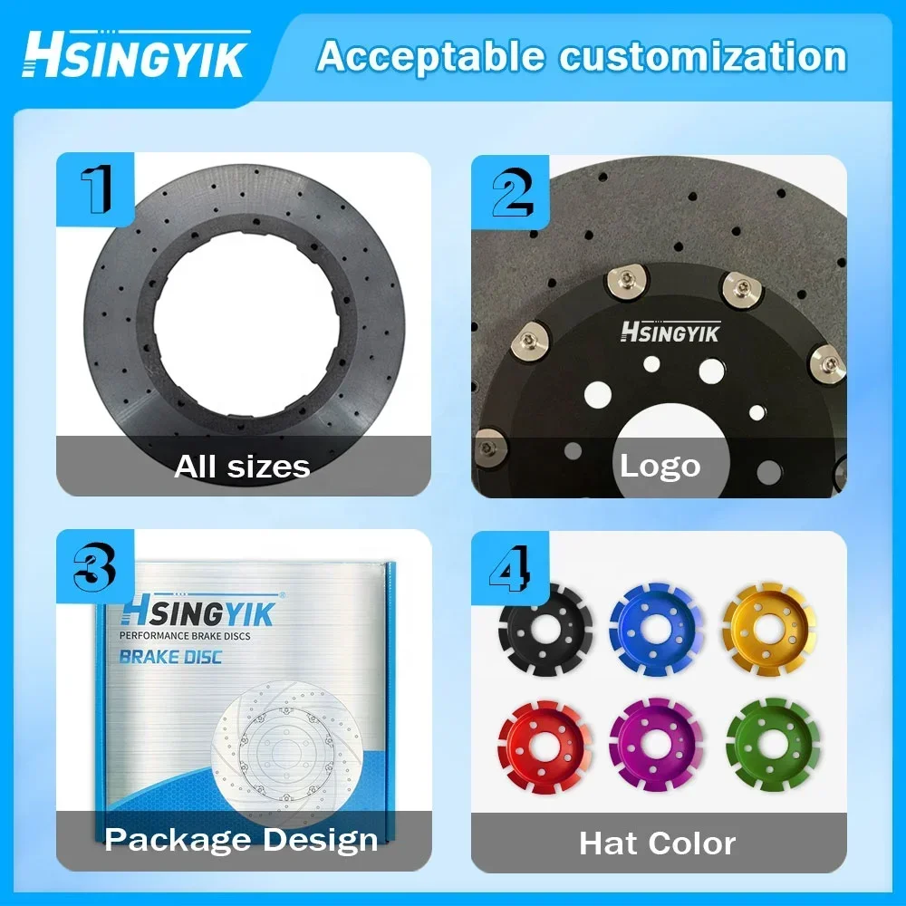 Brake Rotor Carbon Fiber Ceramic Disc For Bmw M4 M5 F10 F90 G82 400X38