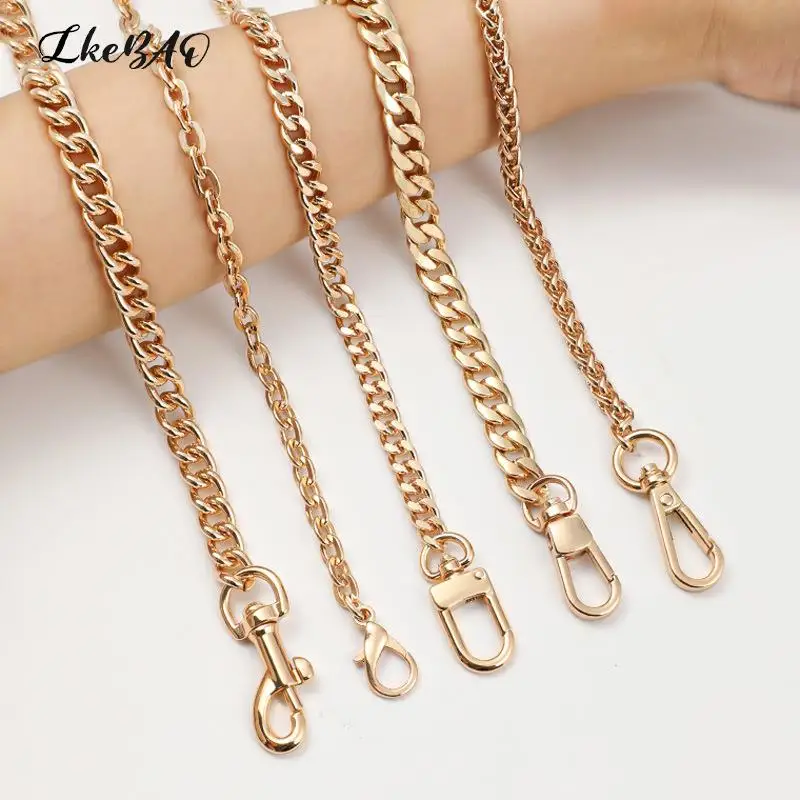 

1PCS Metal Extension Chains Underarm Crossbody Shoulder Belt Replacement Bag Strap Golden Bag Chain Accessories For Women's Bag