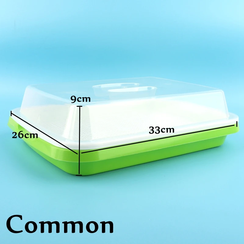 2 Sets Food Safety PP Hydroponic Planter Vegetable Beans Sprouting Seeding Pot Household Plants Germination Nursery Tray