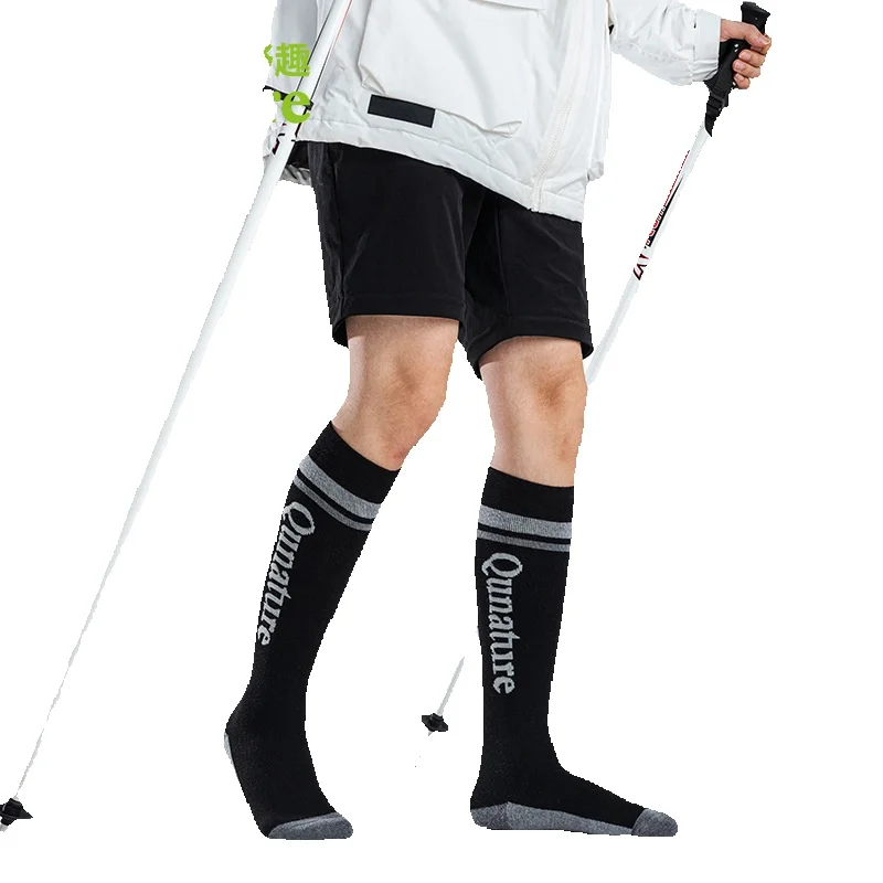 Tuoye Fun Suusatamine Täiskasvanute villane pikk kõrgtoru paks villane rõngas soe sport välitingimustes meeste ja naiste sokid sügis/talv_voghion.com