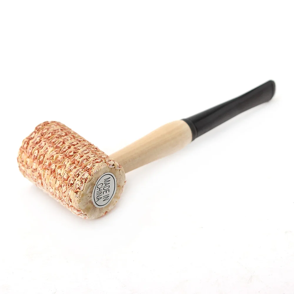 Corncob pipe corn pipe tobacco length 155mm bowl diameter 18mm disposable straight handle smoking tobacco pipe herb smoking pipe smoking pipe