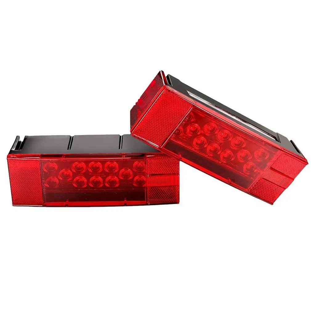 1pair Rectangle Shape Tail Stop Light Brake Lights For Truck Trailer Oil Filter Removing Tool