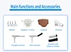 2024 Upgrade Portable Toilet Height Adjustable Toilet Portable Potty for Adults and Elderly 6