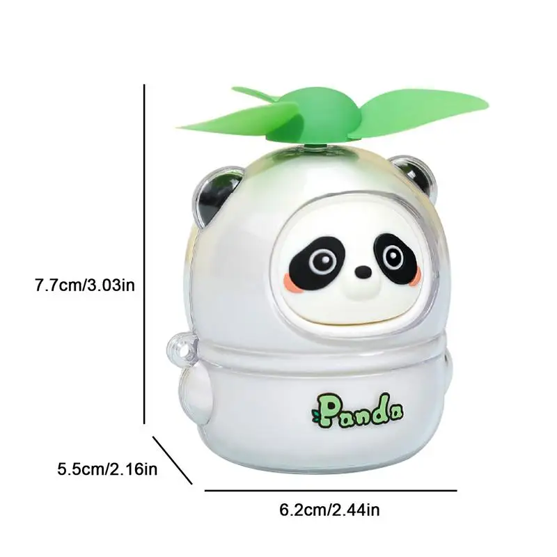 Portable Fan For Travel USB Rechargeable Cartoon Cooling Fans Cute Panda Children Fan Animal Hand Summer Cooling