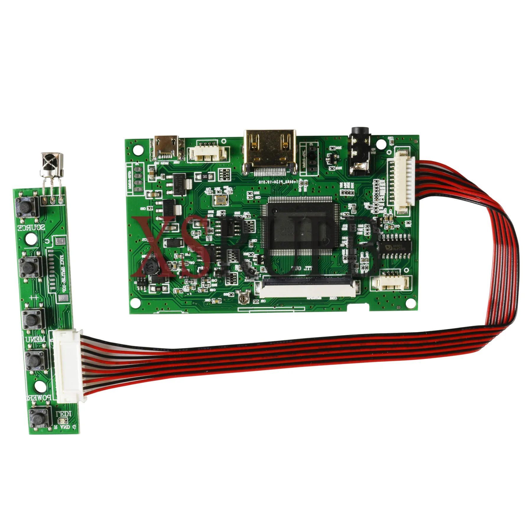 Driver Board Lcd Screen Controller Hdmi para Innolux At070tn90 At090tn10 At070tn93 At080tn52 Micro Usb 50 Pinos At070tn92