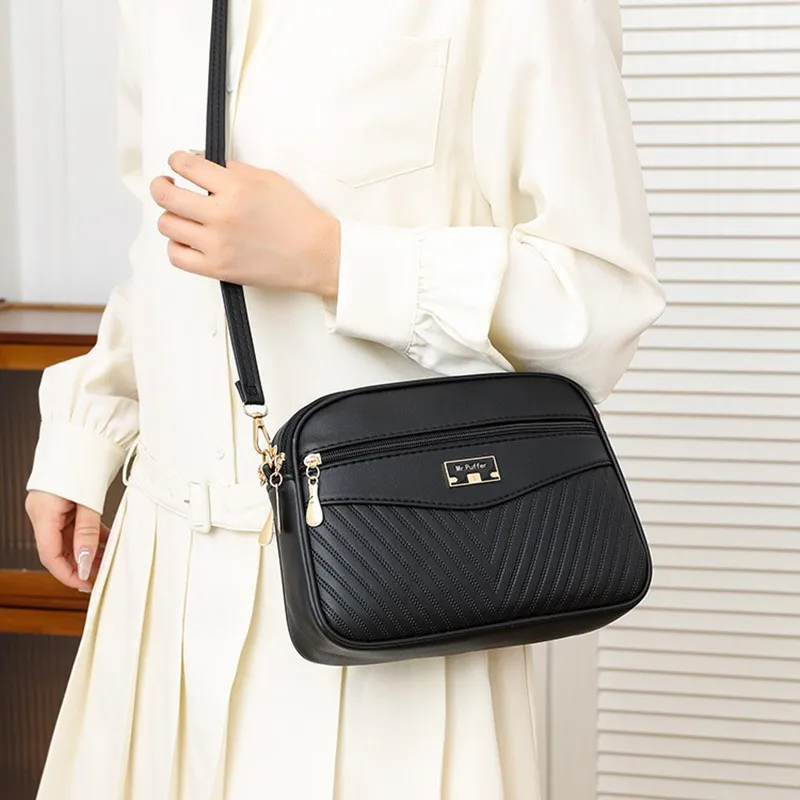 New Summer Women&rsquo;s Handbag Skew Cross Underarm Bag Foreign Trade Printing One Shoulder Small Square Bag Crossbody Bag Straw Crossbody Bag Pu Crossbody Bag