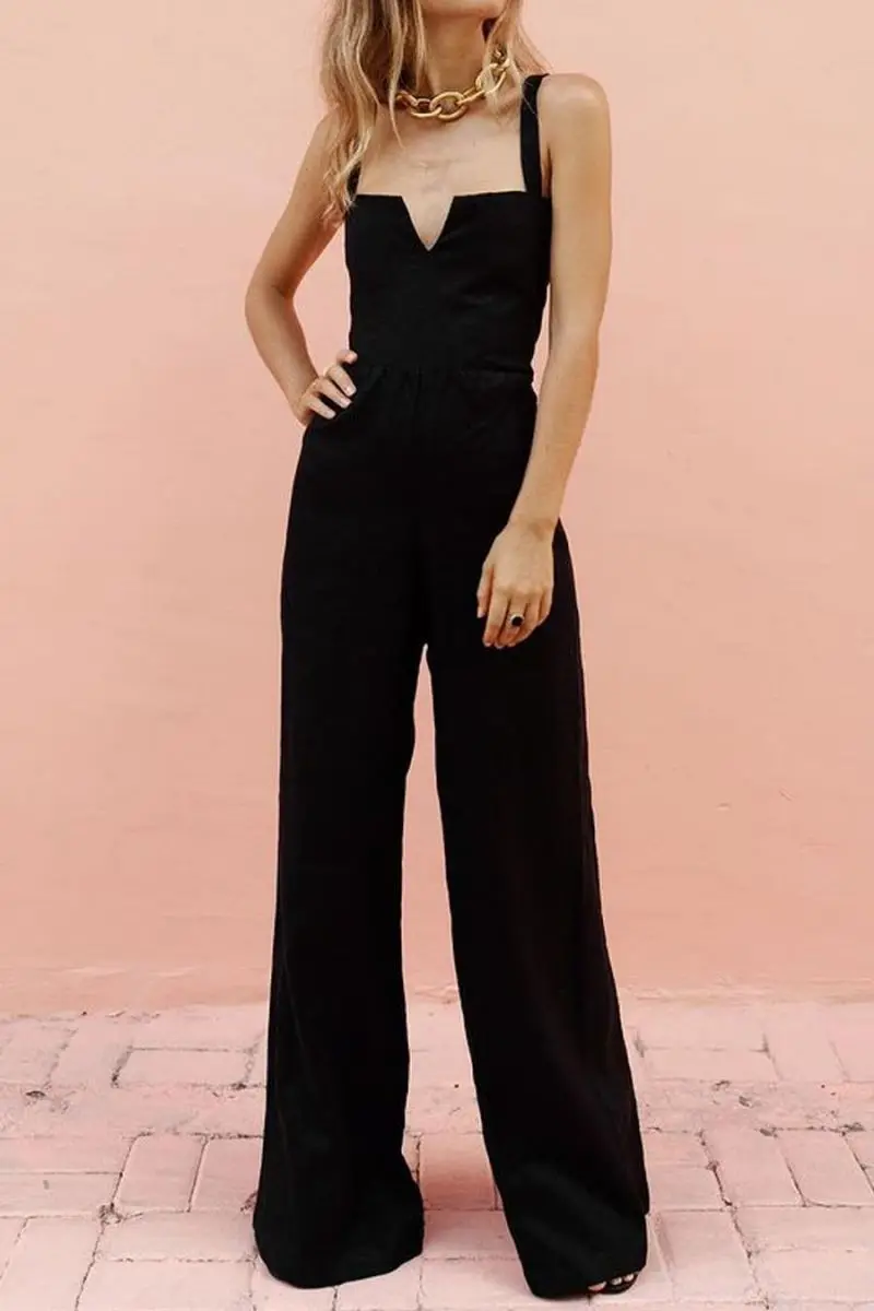 

sleeveless jumpsuits formal dress for women elegant jumpsuit black women's trousers