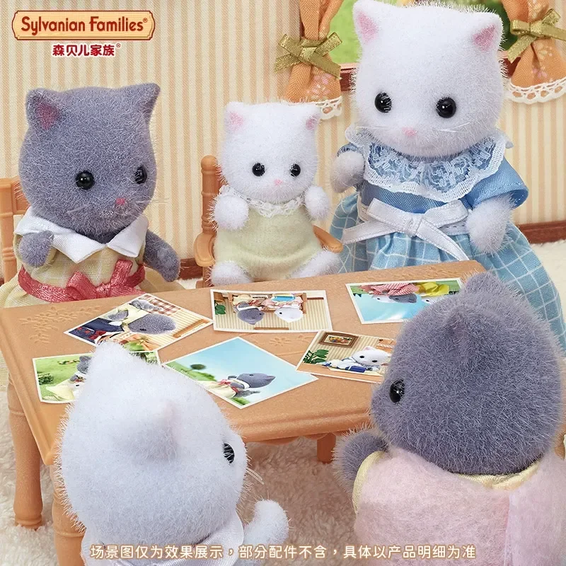 Sylvanian Families anime figures Ternurines action figure Figure Persian cat 5456 Series Room Decoration Christmas Gift Kids Toy 4