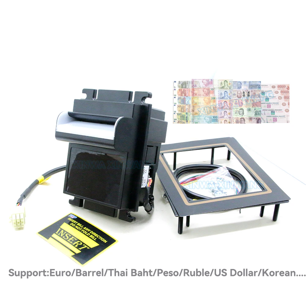 크레인 게임 자판기 코인 아케이드용 펄스 신호 포함 지폐 검사기, TOP TB77 TB74 Usd Eur Usd Bill  Acceptor - AliExpress