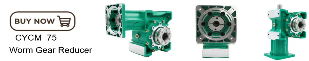 Description Picture 5 of itemCHENYUE Adjustable Backlash 0.5-2Arc Minute Worm Gearbox CYCM75-VS Input 19/20/22/24/28 Output 35 Ratio 5:1/80:1Free Maintenance