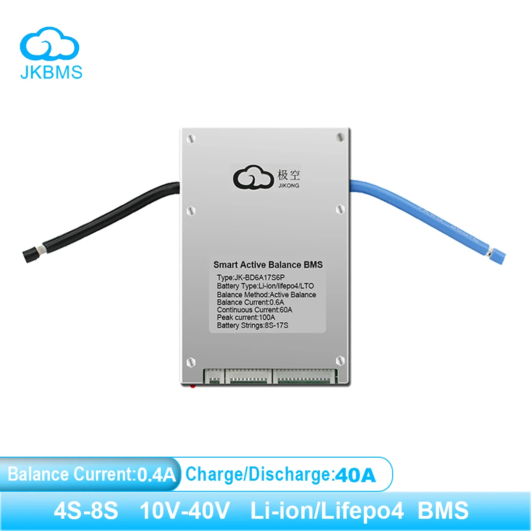 JKBMS Smart Bms Lifepo4 BMS 4S 5S 6S 7S 8S For Lithium Battery With ...