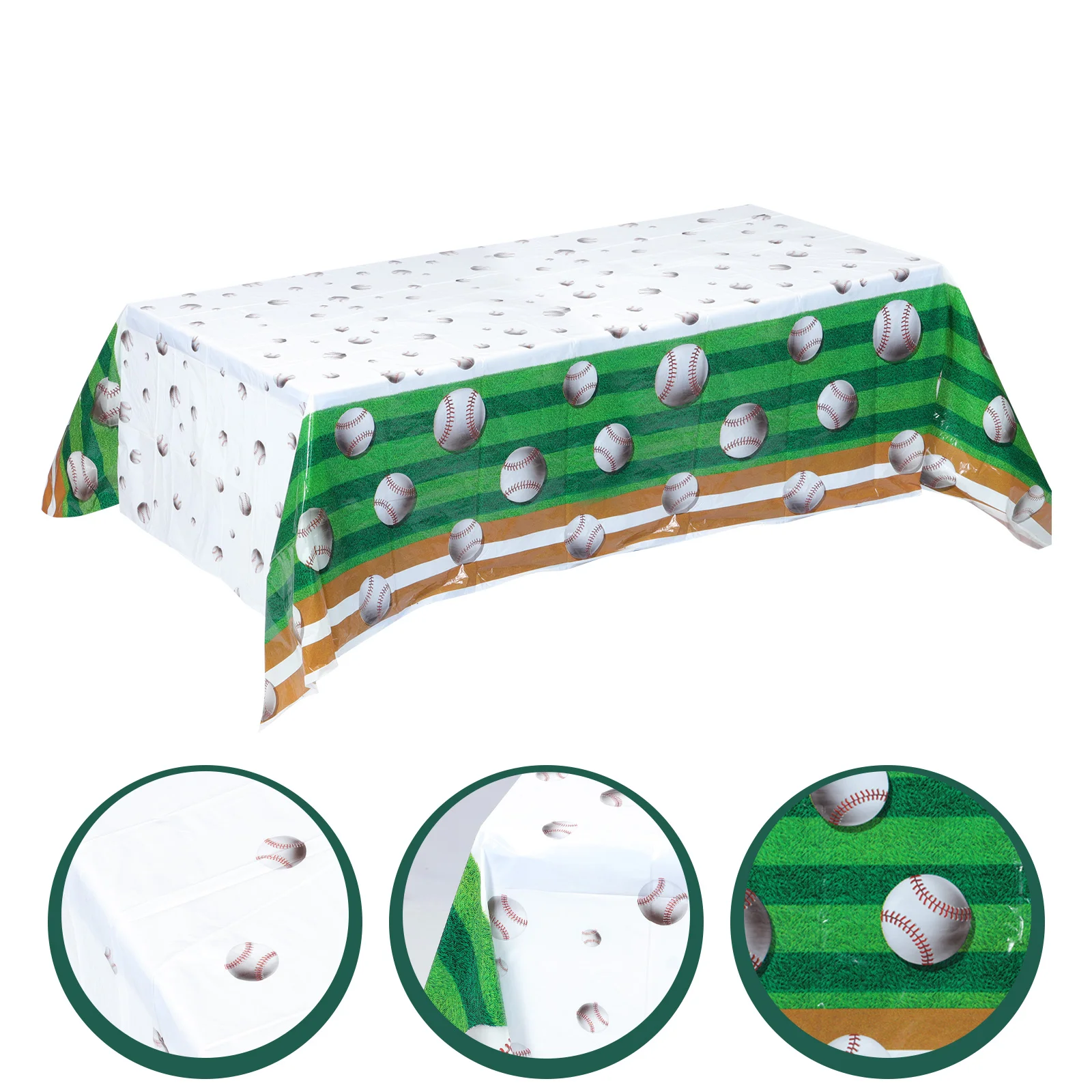 

Baseball Football Theme Party Rectangular Tablecloth Sports Birthday Soccer Themed Party Supplies Outdoor Dinner Table Cloths
