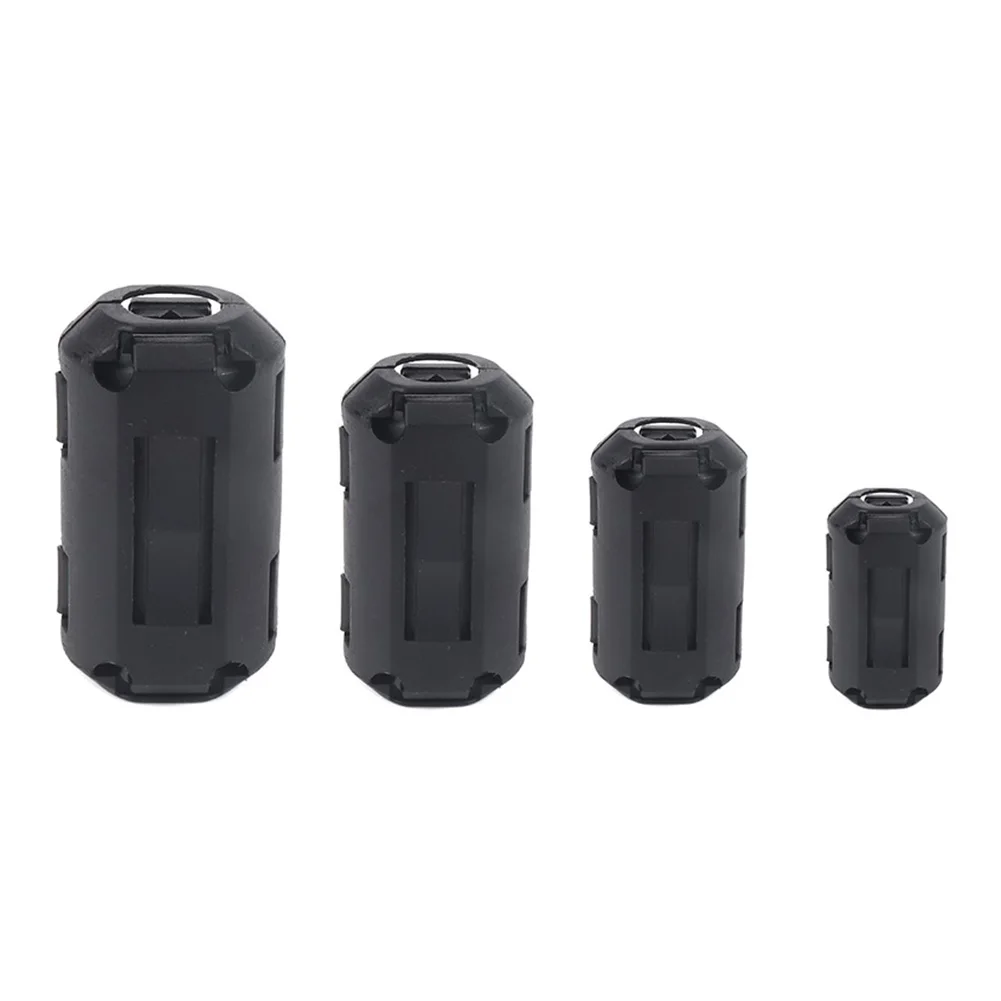 22Pcs 노이즈 필터 억제기 3.5mm/5mm/7mm/9mm 클립 온 페라이트 페라이트 코어 링 클램프 키트 방해 전파 방지 토로이달 클립 온 클램프