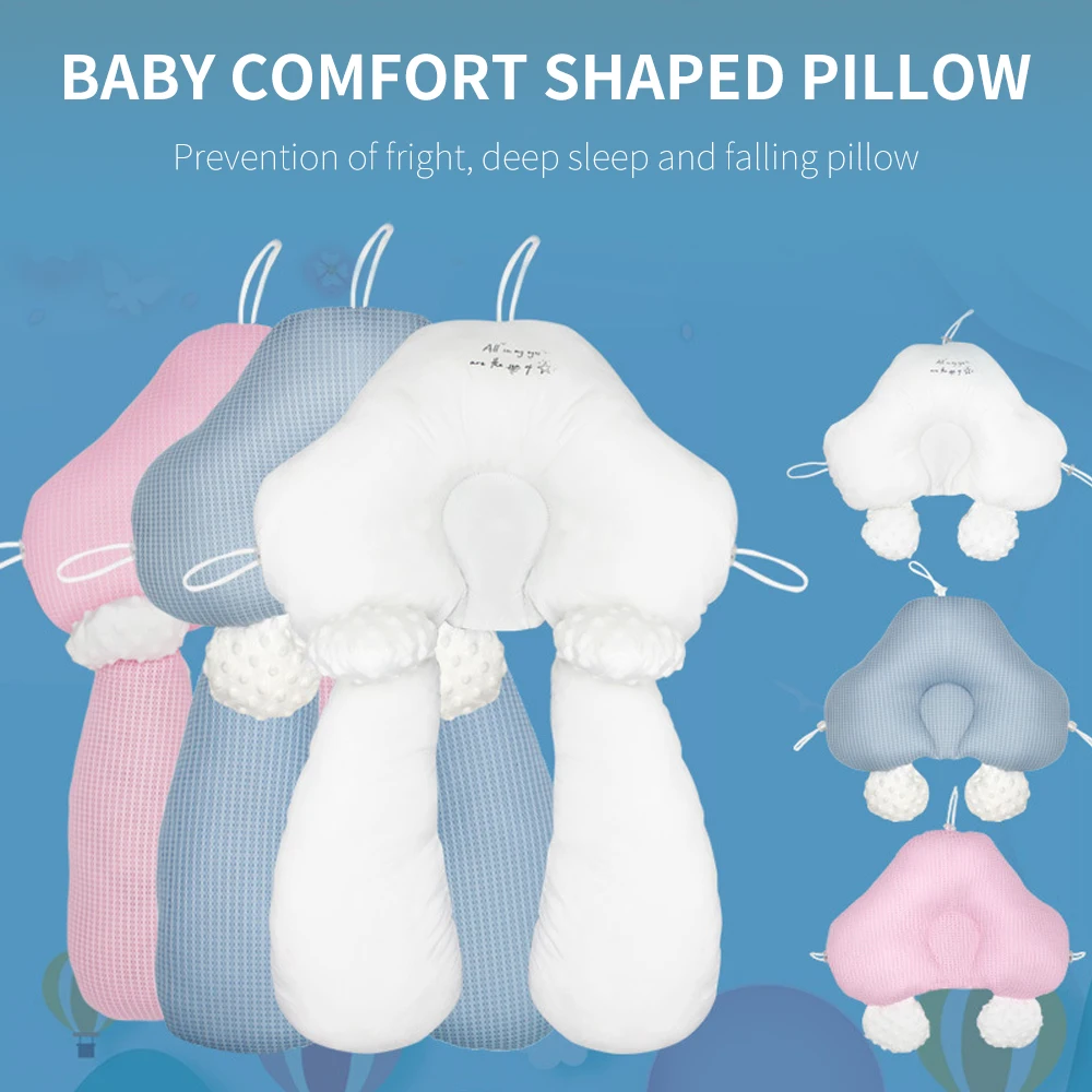 Mommy Town Four Seasons Use Baby Sleeping Doudou Rong Comfort Pillow Anti skew Correction Baby