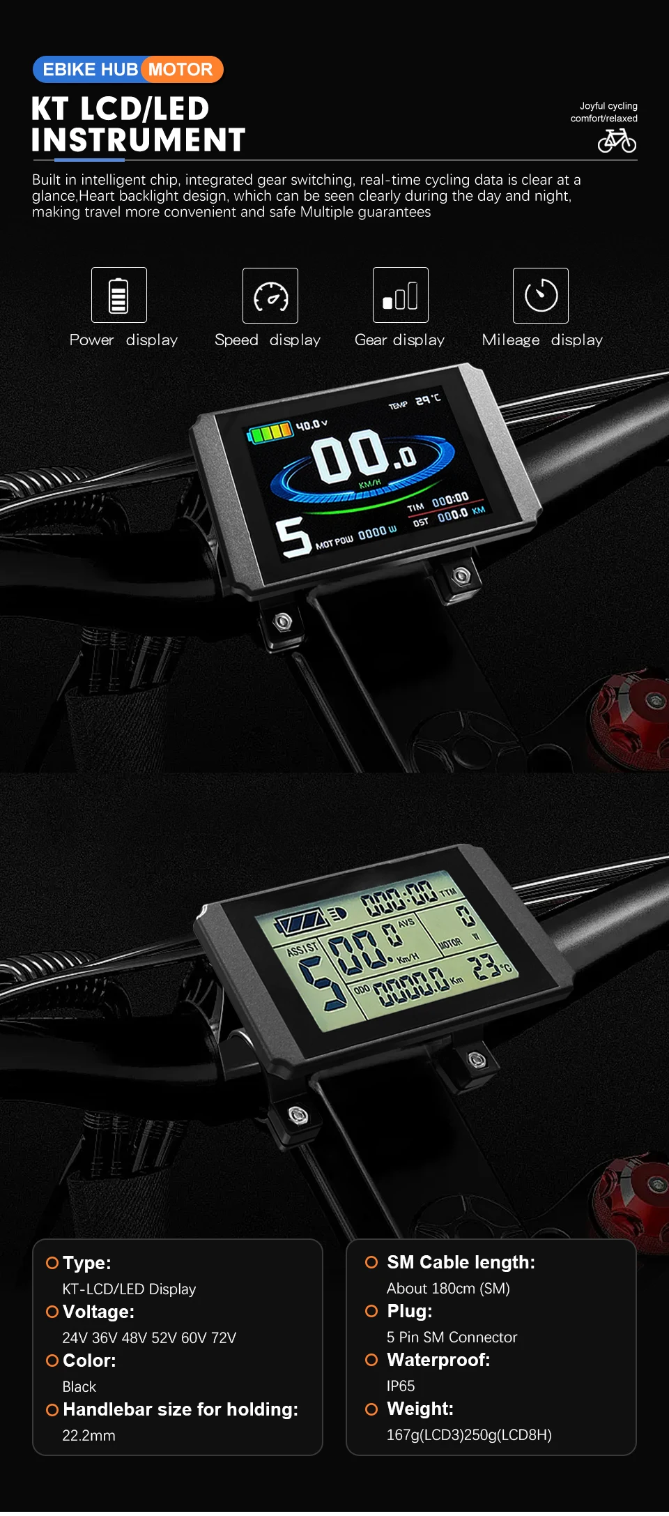Kit De Conversion Vélo électrique 350W 36V/48V - Roue Arrière Moteur Brushless - Compatible Shimano