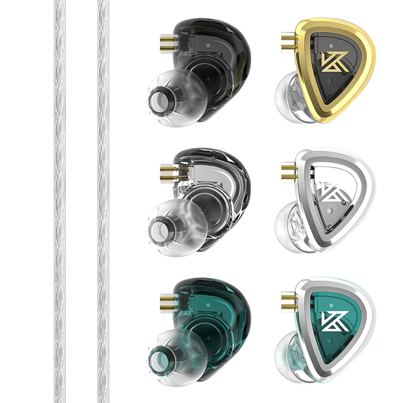 KZ EDA 3 Pair 3 Audio Earphones In Ear Monitor Headphones Sport Noise Cancelling HIFI Bass Balanced 