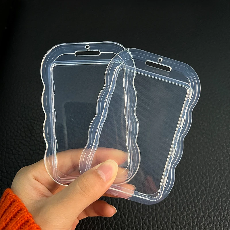

Transparent Card Cover Women Men Student Bus Card Badge Holder Business Credit Cards Bank ID Card Protective Sleeve