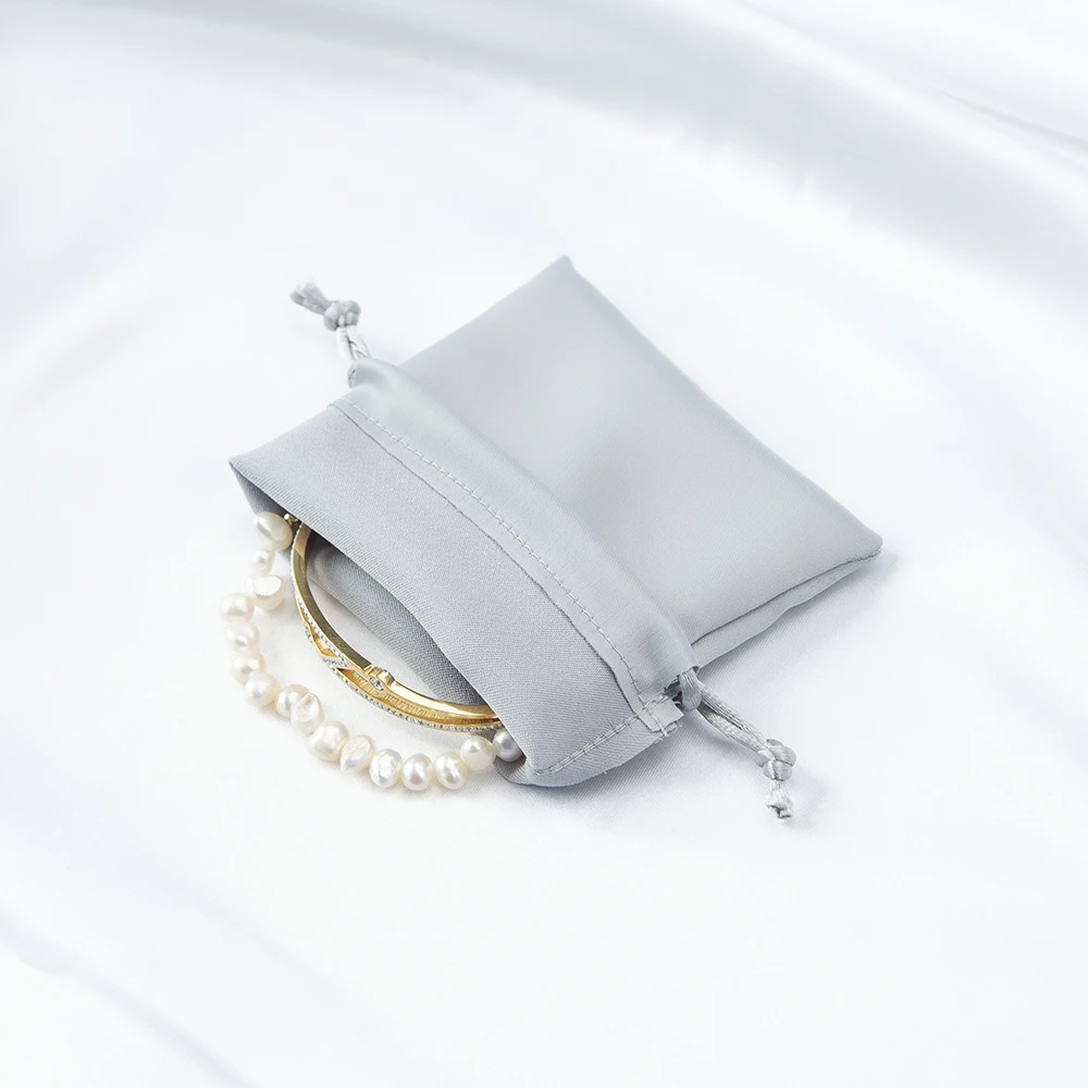 Silk Jewelry Gift Mini Bags Christmas Wedding Favor Candy Bags Party Decoration Jewelry Rings Drawable Pouches Packaging Display