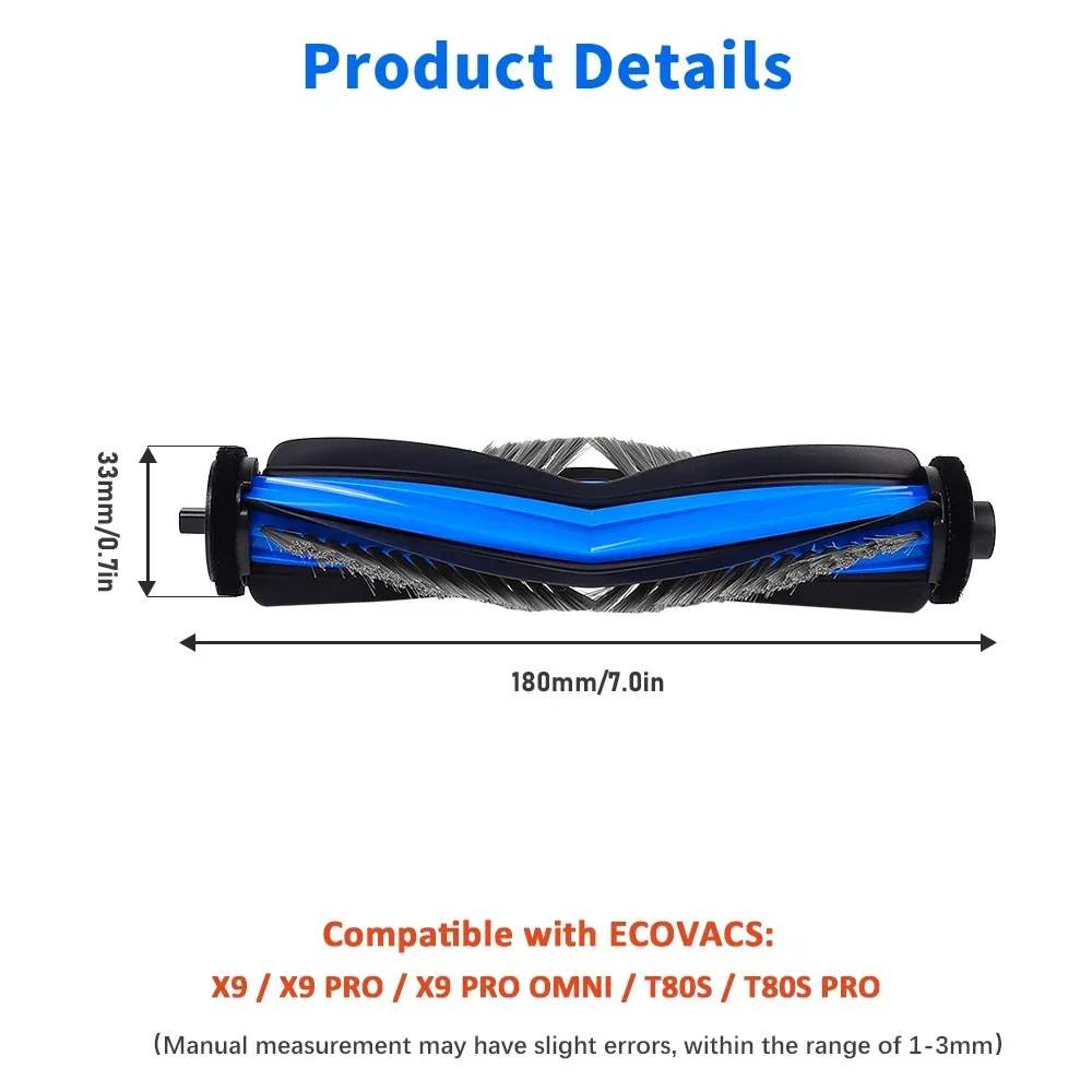 Filter Roller Mop Dust Bag Main Side Brush For ECOVACS X9 PRO OMNI T80S X11 PRO OMNI X11 Pro YEEDI S16 PLUS Vacuum Accessories