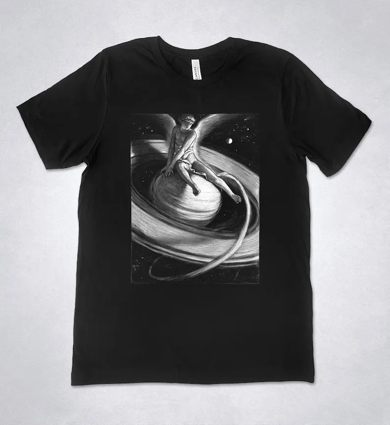 

Elihu Vedder - The Throne of Saturn t-shirt, Illustration for Rubáiyát of Omar Khayyám, Saturn t-shirt